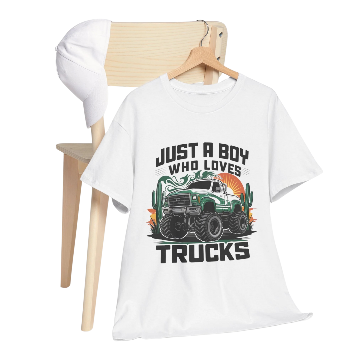 Just A Boy Loves Trucks T-shirt