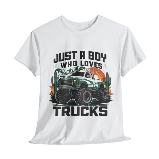 Just A Boy Loves Trucks T-shirt